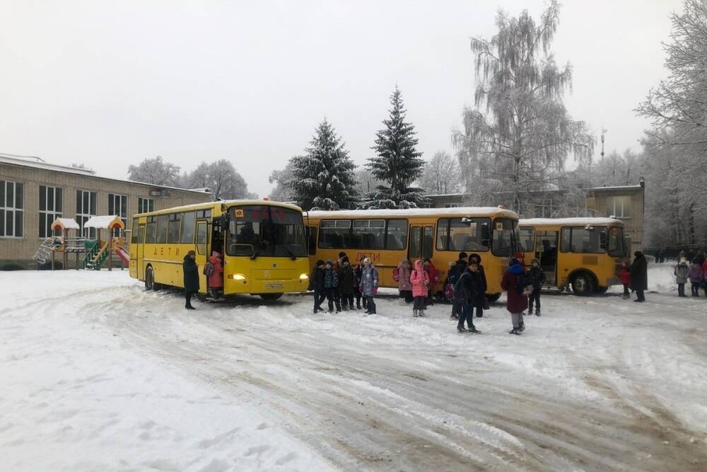 Из-за непогоды в Тульской области усилили проверки школьных автобусов