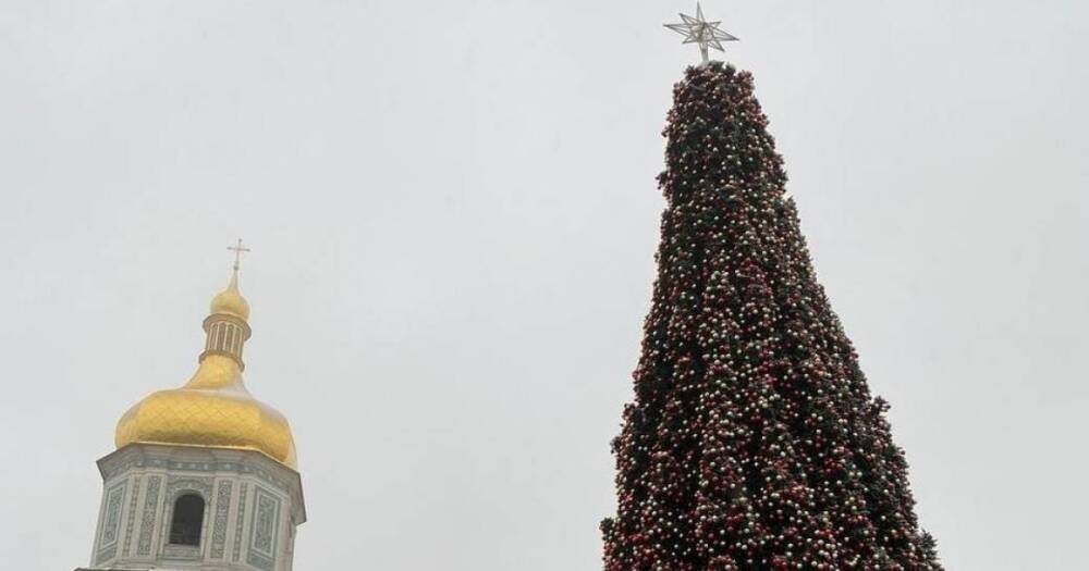 В Киеве уже украсили главную новогоднюю елку страны (ФОТО)
