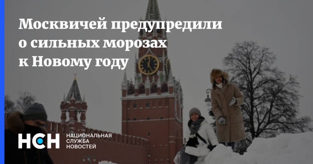 Москвичей предупредили о сильных морозах к Новому году