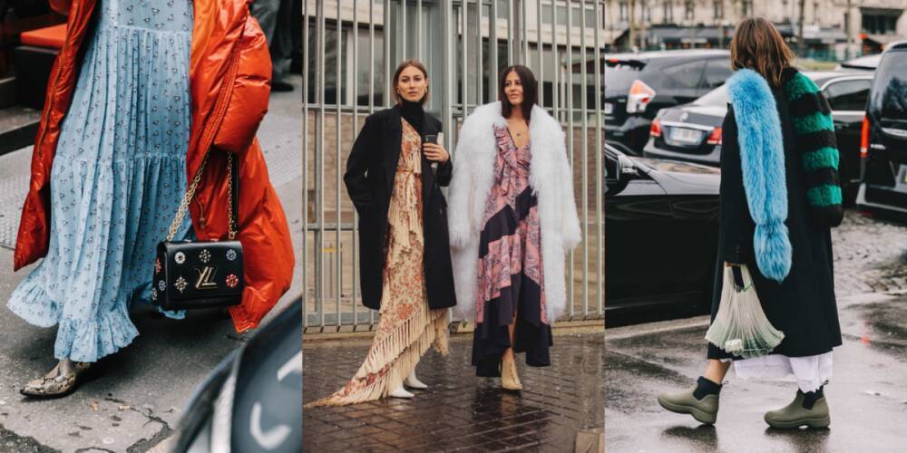 Streetstyle: 8 способов стильно носить платья этой зимой
