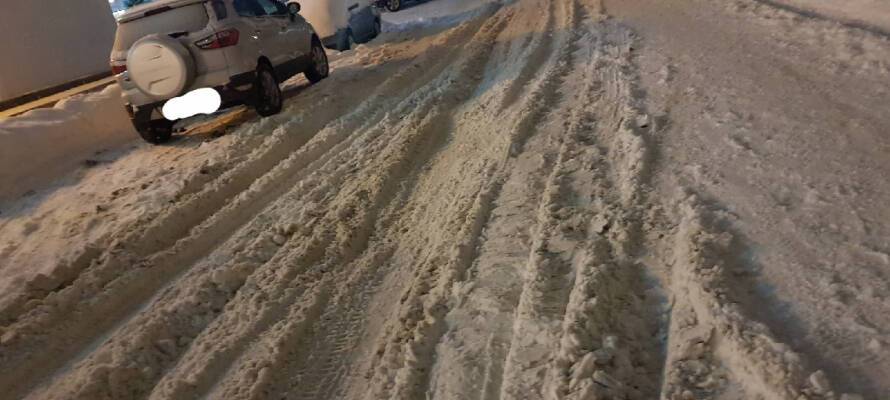 Оттепель превратила дороги Петрозаводска в «снежную кашу»