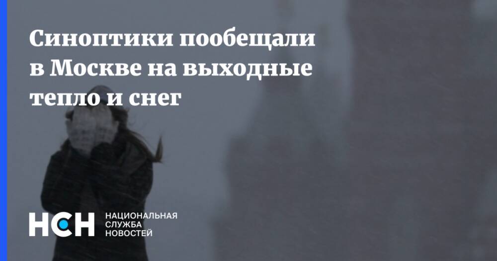 Синоптики пообещали в Москве на выходные тепло и снег