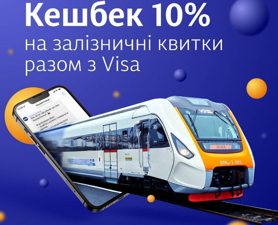 «Укрзализныця» запустила продажи билетов через популярные мессенджеры и начисляет 10% кэшбэка