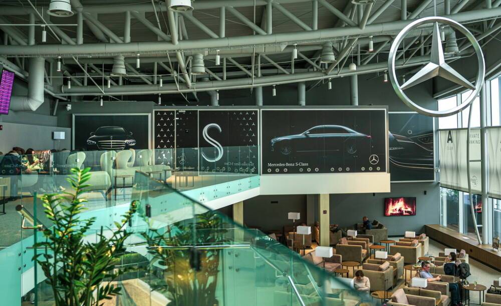 Mercedes создал эксклюзивную зону комфорта в лаундже терминала D аэропорта Борисполь