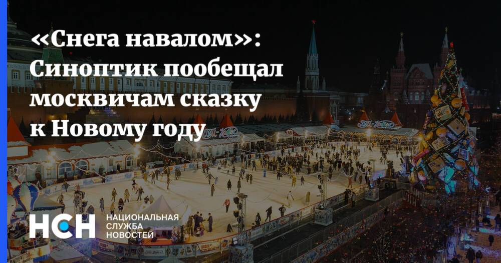 «Снега навалом»: Синоптик пообещал москвичам сказку к Новому году