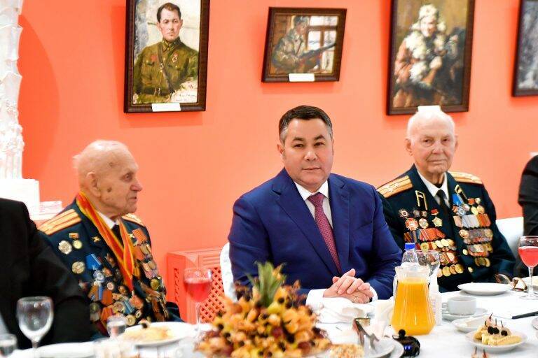 В День освобождения Калинина губернатор встретился с ветеранами и участниками Великой Отечественной войны