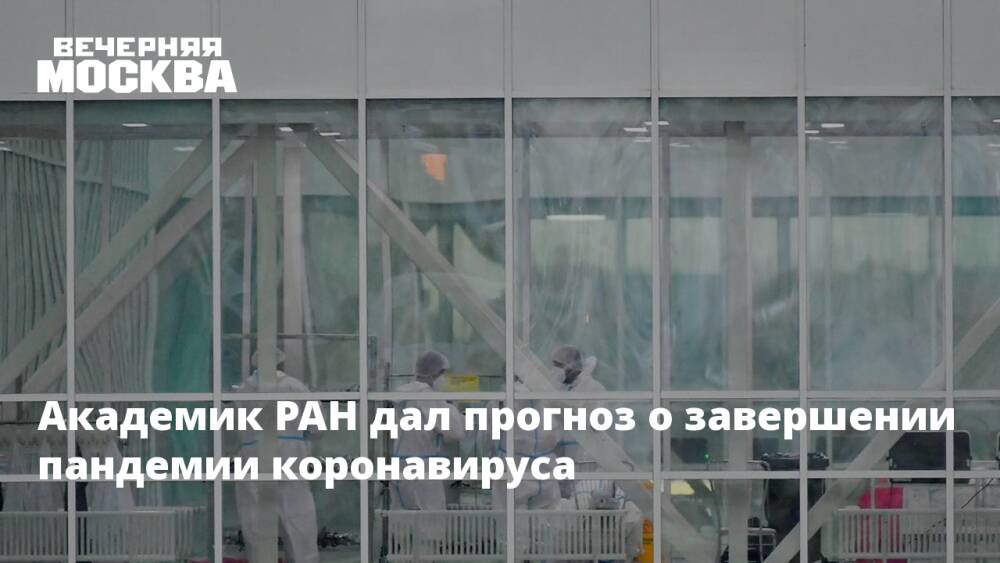 Академик РАН дал прогноз о завершении пандемии коронавируса