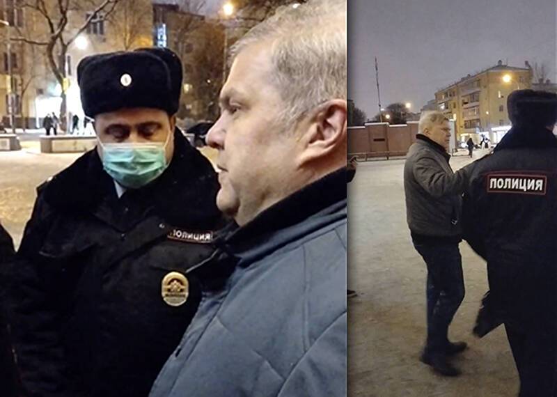 Депутата Сергея Митрохина задержали во время обсуждения с жителями Хамовников транспортных проблем ЦАО