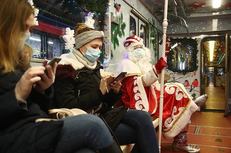 Проезд в общественном транспорте Москвы в новогоднюю ночь будет бесплатным