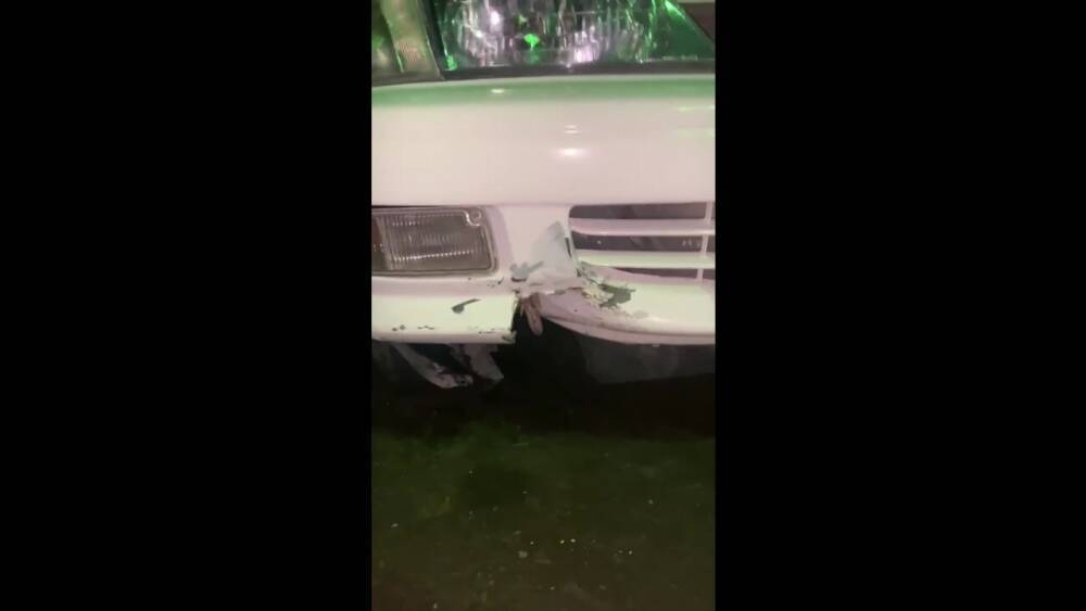 Сахалинец разбил машину из-за неожиданных дорожных работ
