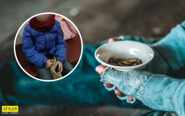 В Днепре больная девочка после школы просила на улице деньги себе на лекарства