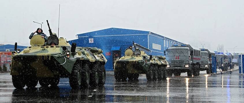 В Крыму ОМОН «Беркут» получил новый стояночный комплекс для военной техники