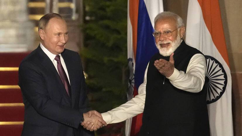 Путин провёл переговоры с премьером Индии