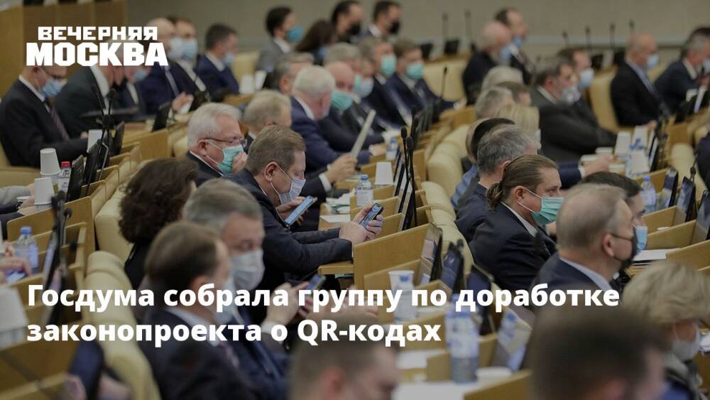 Госдума собрала группу по доработке законопроекта о QR-кодах
