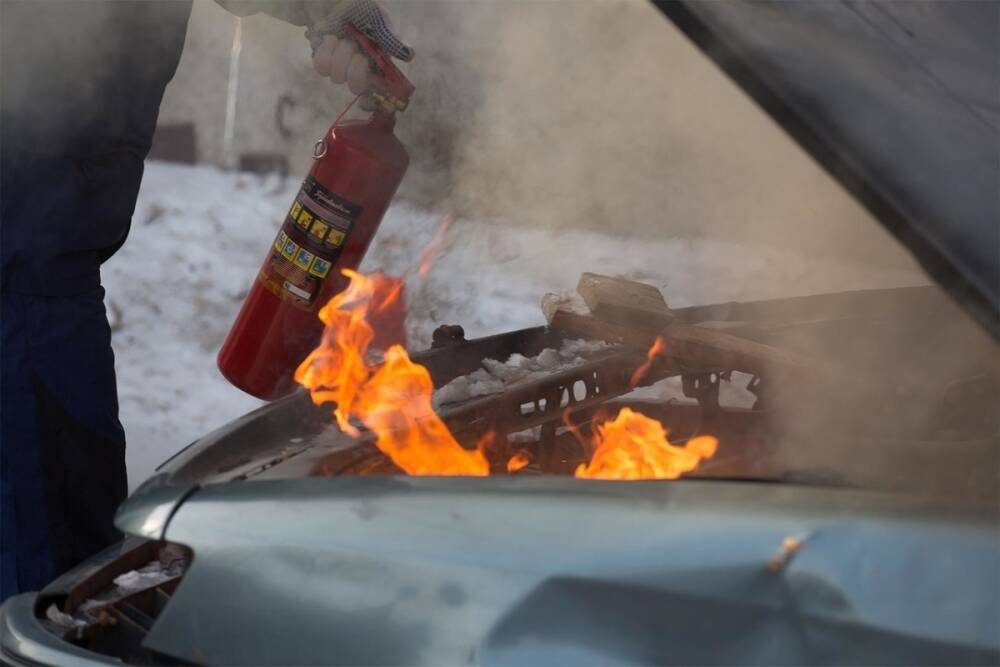 В Ивановской области в очередной раз сгорел автомобиль