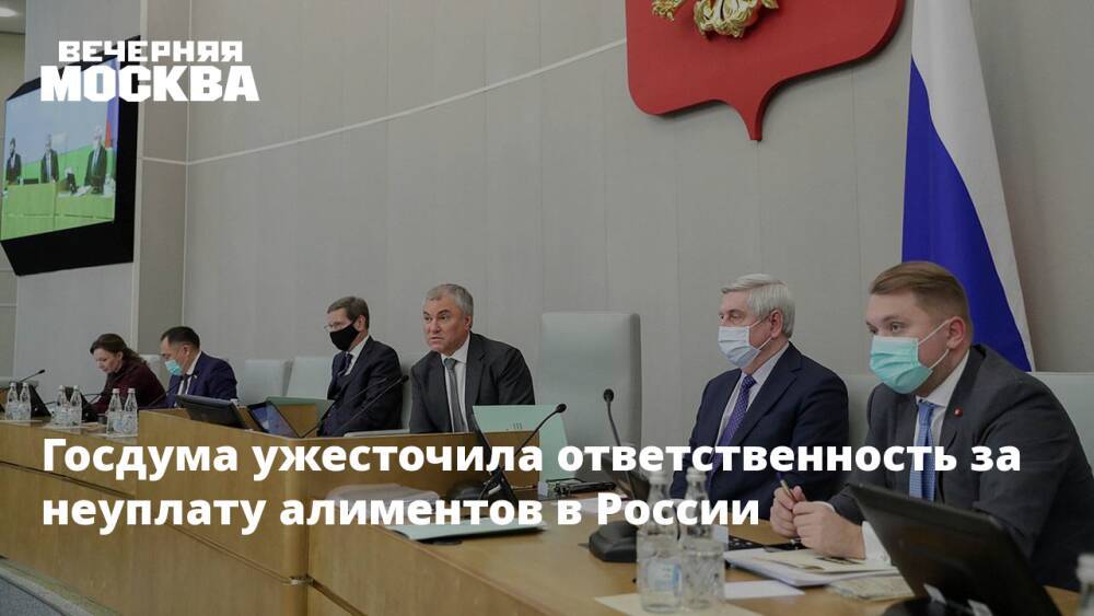 Госдума ужесточила ответственность за неуплату алиментов в России