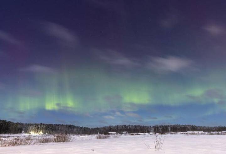 Фотоохотники запечатлели самое яркое северное сияние в 2021 году