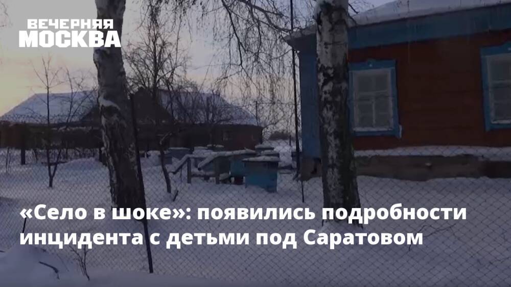«Село в шоке»: появились подробности инцидента с детьми под Саратовом