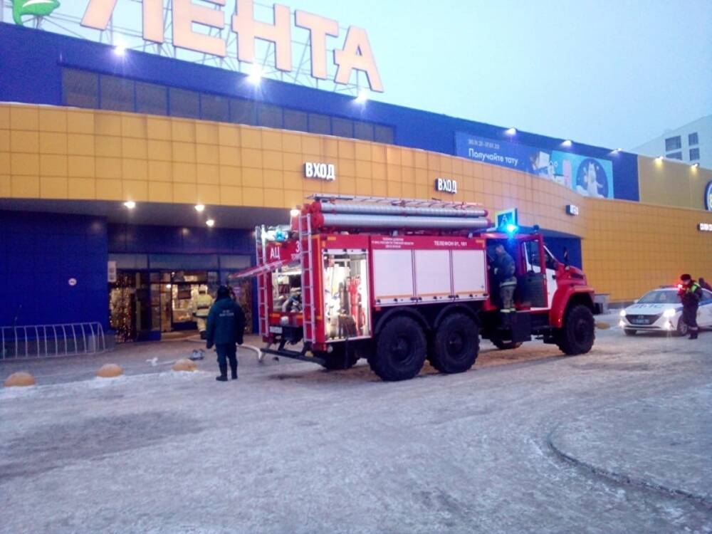 В Томске произошел второй за неделю пожар в «Ленте»
