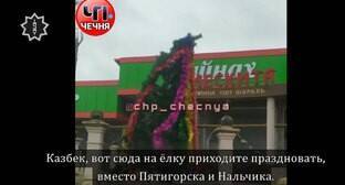 Житель Чечни извинился за критику новогодней елки