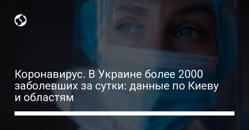 Коронавирус. В Украине более 2000 заболевших за сутки: данные по Киеву и областям