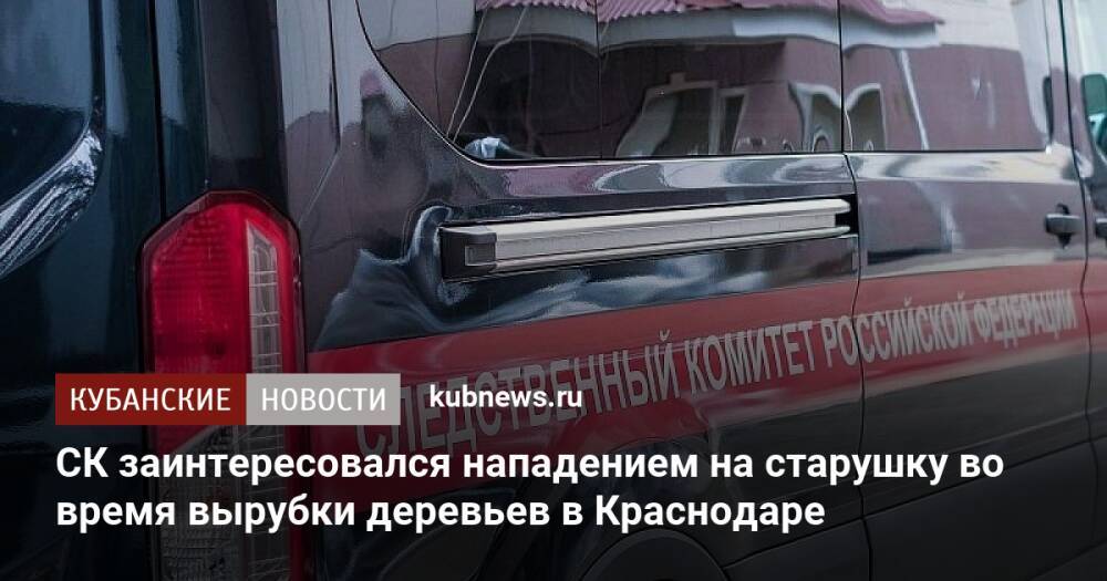 СК заинтересовался нападением на старушку во время вырубки деревьев в Краснодаре