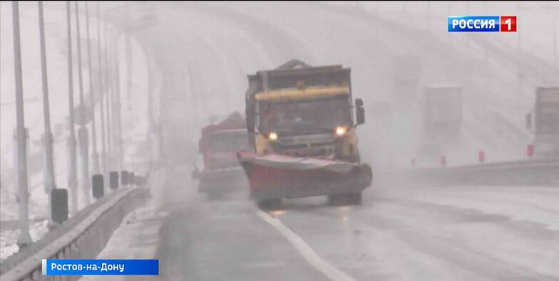 В Ростове за ночь вывезли шесть тонн снега