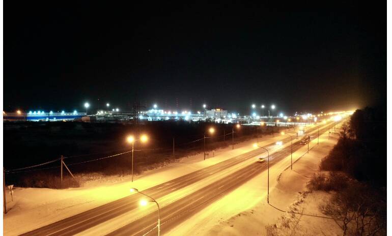 На трассе М-10 «Россия» в Ленобласти появилось освещение