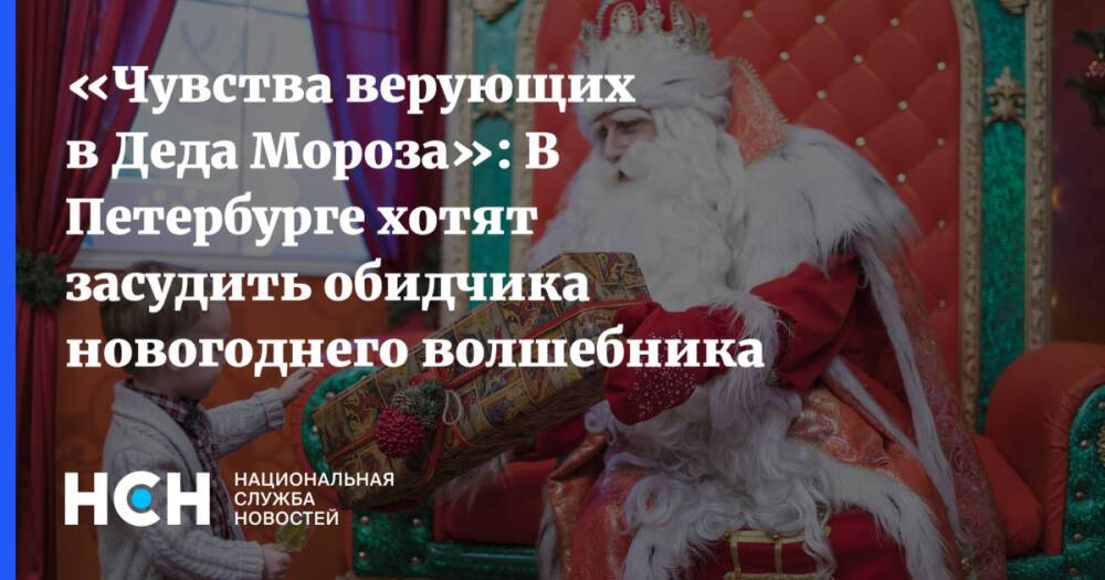 «Чувства верующих в Деда Мороза»: В Петербурге хотят засудить обидчика новогоднего волшебника