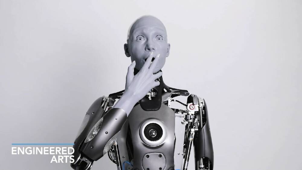 Разработан робот Ameca, способный правдоподобно воспроизводить жесты и мимику человека