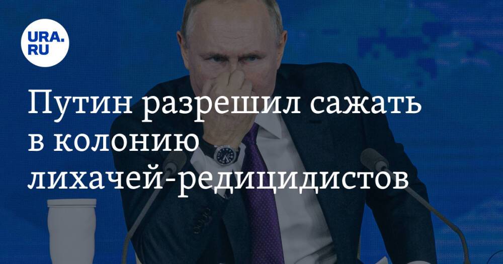 Путин разрешил сажать в колонию лихачей-редицидистов
