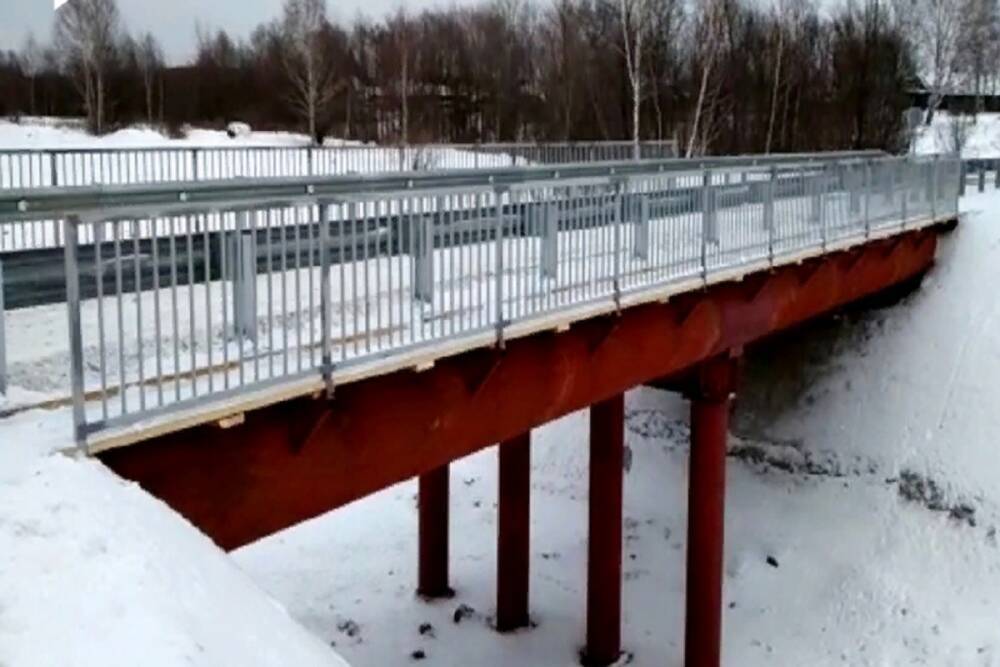 Под Томском открыли 20-метровый мост через реку Черная после ремонта