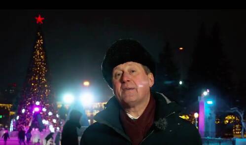 Мэр Новосибирска Локоть записал видеопоздравление с Новым 2022 годом