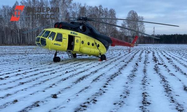 Следователи выехали к месту экстренной посадки вертолета Ми-8 под Тюменью