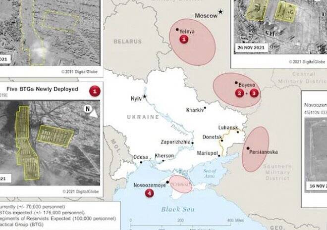 Западные СМИ опубликовали «карту нападения» России на Украину