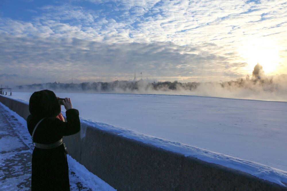 Морозная ночь на понедельник в Петербурге может побить суточный рекорд 128-летней давности