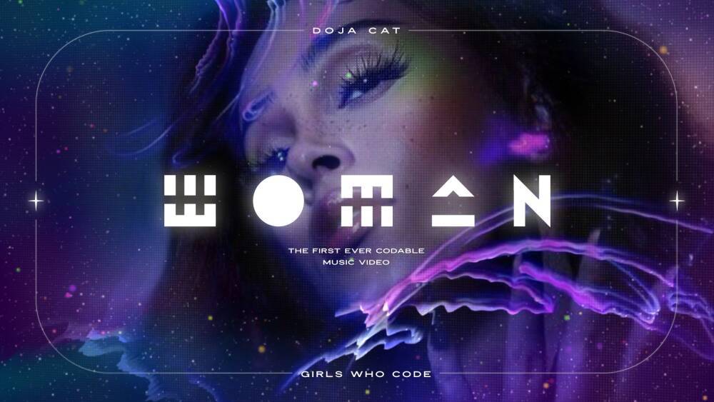 Doja Cat и Girls Who Code создали интерактивный клип на песню Woman, который можно самостоятельно изменить с помощью программирования