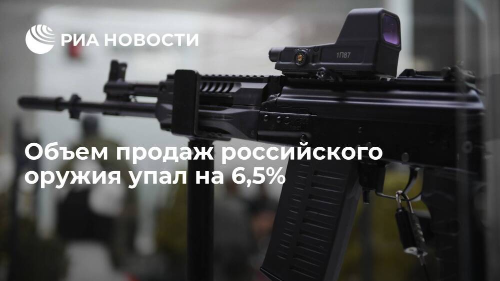 SIPRI: объем продаж оружия российского ВПК упал до 26,4 миллиарда долларов в 2020 году