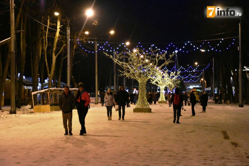 Праздничную иллюминацию в Рязани планируют включать с 10 декабря