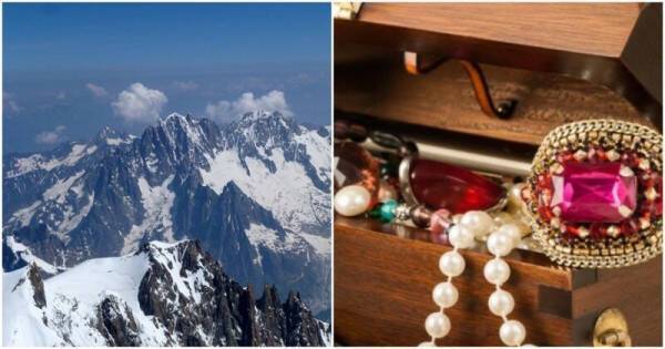 Альпинист случайно нашел ящик с драгоценными камнями
