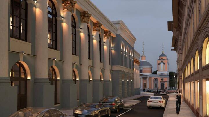 Москвичи выбрали проект благоустройства Хрустального переулка