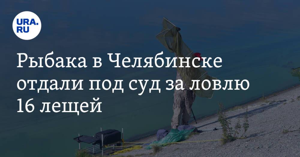 Рыбака в Челябинске отдали под суд за ловлю 16 лещей