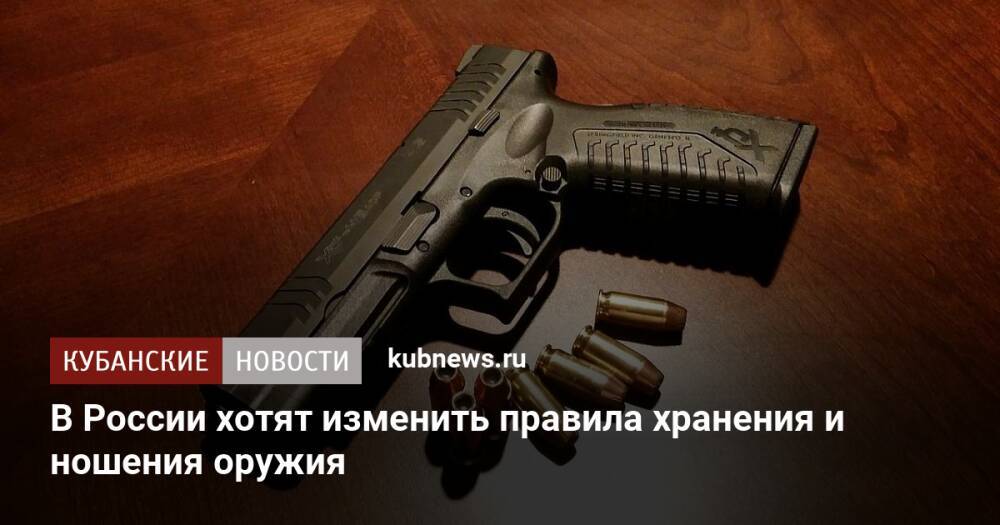 В России хотят изменить правила хранения и ношения оружия