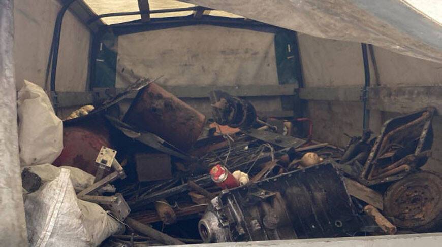 В Полоцком районе водитель незаконно перевозил 11 т лома черного металла: он задержан