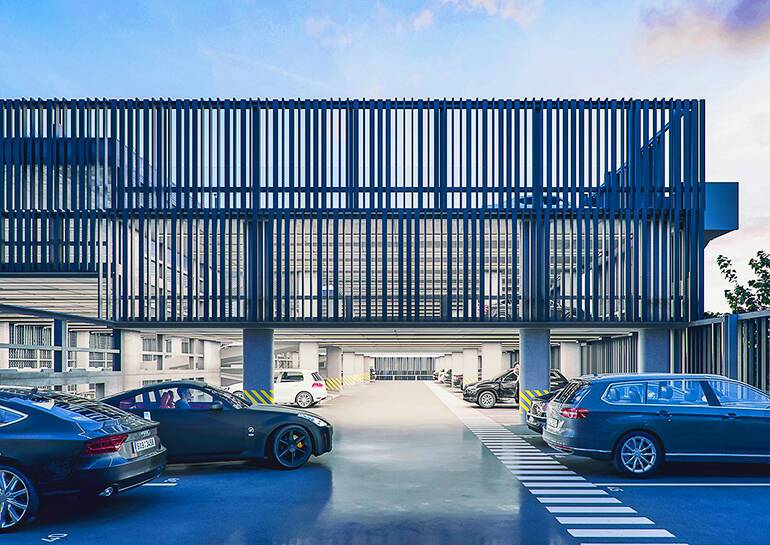 В пражском районе Nové Butovice началось строительство перехватывающей парковки