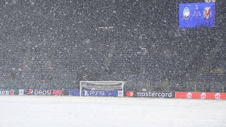 Матч Лиги чемпионов "Аталанта" - "Вильярреал" перенесен из-за снегопада