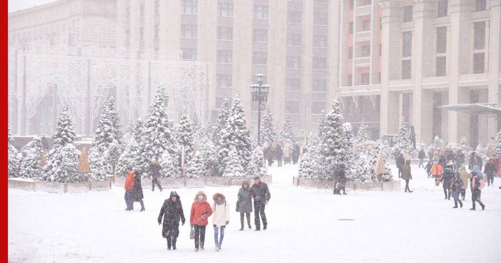 В Москве пройдет самый продолжительный за последние три года снегопад
