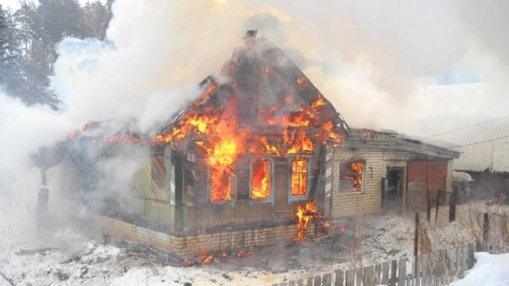 Жертвами пожара в Тюменской области стали взрослый и ребенок