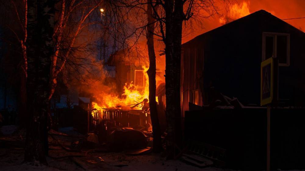Житель Оренбуржья заживо сгорел в собственном доме