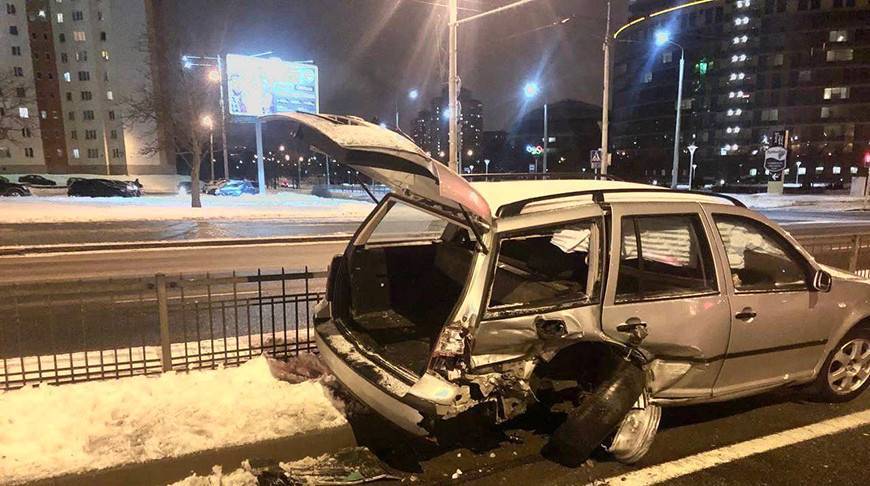 Нетрезвый водитель устроил ДТП на пр.Победителей в Минске